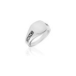 Chevaliere argent blanc tarek