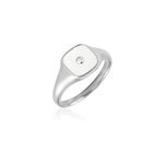 Chevalire goddess argent blanc nacre oxyde de zirconium