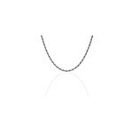 Collier abie torsade argent bicolore