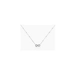 Collier aella argent blanc