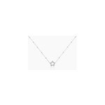 Collier aella argent blanc