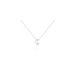 Collier aisha argent blanc oxyde de zirconium