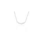Collier aliah argent blanc oxyde de zirconium
