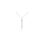 Collier amaryllis argent blanc