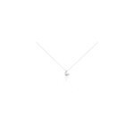 Collier angel or blanc perle de culture oxyde