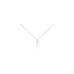 Collier angelika argent blanc pierre de synthese