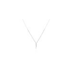 Collier anthia argent blanc oxyde de zirconium