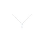 Collier argent blanc angelika pierres synthetiques