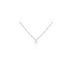 Collier argent blanc mireio