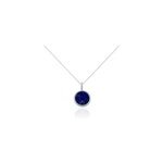 Collier argent blanc zea lapis lazulis