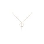 Collier argent rose enissa