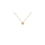 Collier artea plaqu� or jaune oxyde de zirconium