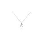Collier court argent blanc ayeline oxyde de zirconium Collier court argent blanc ayeline oxyde de zirconium