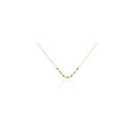 Collier azteque plaqu or jaune oxyde de zirconium