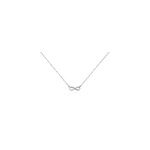 Collier bastin argent blanc oxyde de zirconium Collier bastin argent blanc oxyde de zirconium