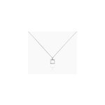 Collier brielle argent blanc