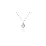 Collier calvi argent blanc oxyde de zirconium