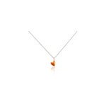 Collier candies argent blanc