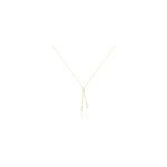 Collier carrine 2 fils or jaune perle de culture