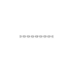 Collier carrus maille grain de cafe argent blanc