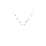 Collier catarina argent blanc