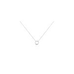 Collier catiane argent blanc oxyde de zirconium