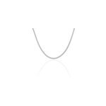 Collier christine argent blanc