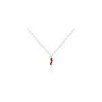Collier cornucopia argent blanc