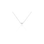 Collier cyriac argent blanc oxyde de zirconium