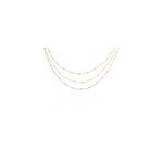 Collier daralea argent tricolore