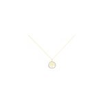 Collier darell or jaune oxyde de zirconium