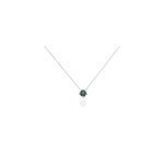 Collier solitaire argent blanc rio santa teresa oxyde de zirconium Collier solitaire argent blanc rio santa teresa oxyde de zirconium