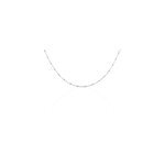 Collier elea argent blanc