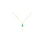 Collier emotion or jaune emeraude diamant Collier emotion or jaune emeraude diamant