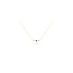 Collier eva or jaune amethyste et oxyde de zirconium Collier eva or jaune amethyste et oxyde de zirconium