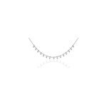 Collier fancy argent blanc