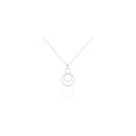 Collier flaura argent blanc