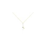 Collier formev or bicolore oxyde de zirconium