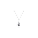 Collier gillet or blanc perle de tahiti oxyde zirconium Collier gillet or blanc perle de tahiti oxyde zirconium