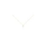Collier gladdie or jaune perle de culture