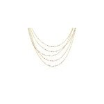 Collier golden liana acier jaune