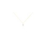 Collier goutte or jaune oxyde de zirconium