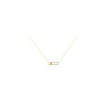 Collier harmonie or jaune emeraude