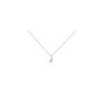 Collier idylla argent blanc oxyde de zirconium