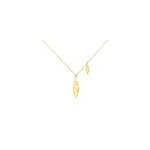 Collier indian nature feuilles or jaune Collier indian nature feuilles or jaune