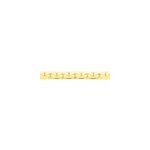 Collier ivy maille haricot or jaune