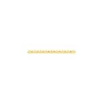 Collier ivy maille haricot or jaune