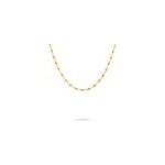 Collier izar maille torsadee or jaune