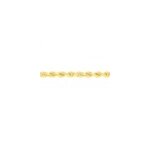 Collier jerry maille corde or jaune