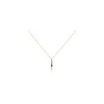 Collier josephine or jaune emeraude